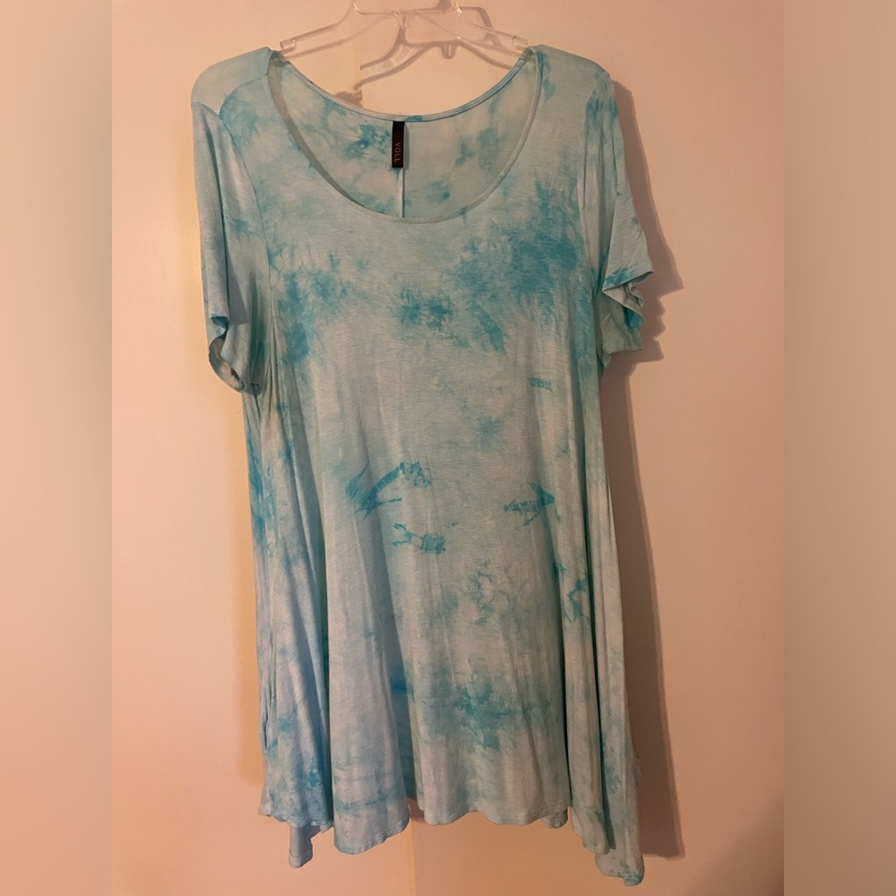Tie dye tunic with pockets
